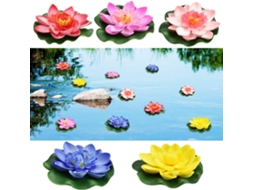 Flores Flutuantes de Eva Rosa 10cm para Lago, Aquário, Jardim e Piscina ZYBLSSBB
