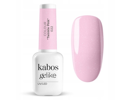Verniz Híbrido Uv Led Kabos Gelike 022 Twinkle Pink 8 Ml