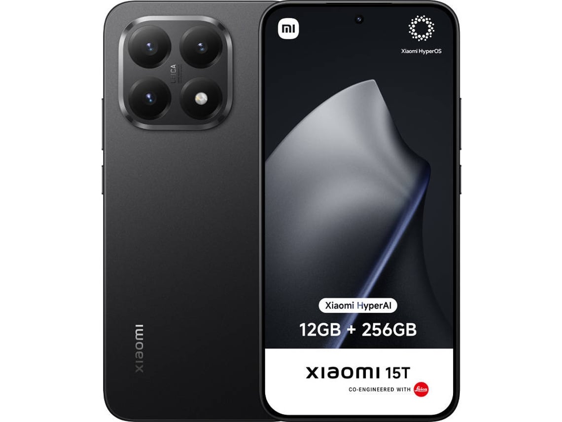 Smartphone XIAOMI 15T (6.83'' - 12 GB - 256 GB - Preto)