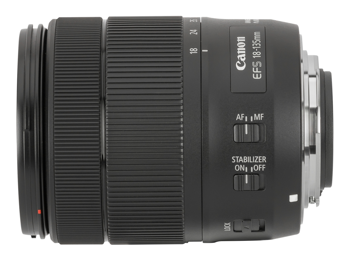 Objetiva CANON EF-S 18-135mm F:3.5-5.6 USM (Encaixe: Canon EF-S - Abertura: f/22-38 - f/3.5)