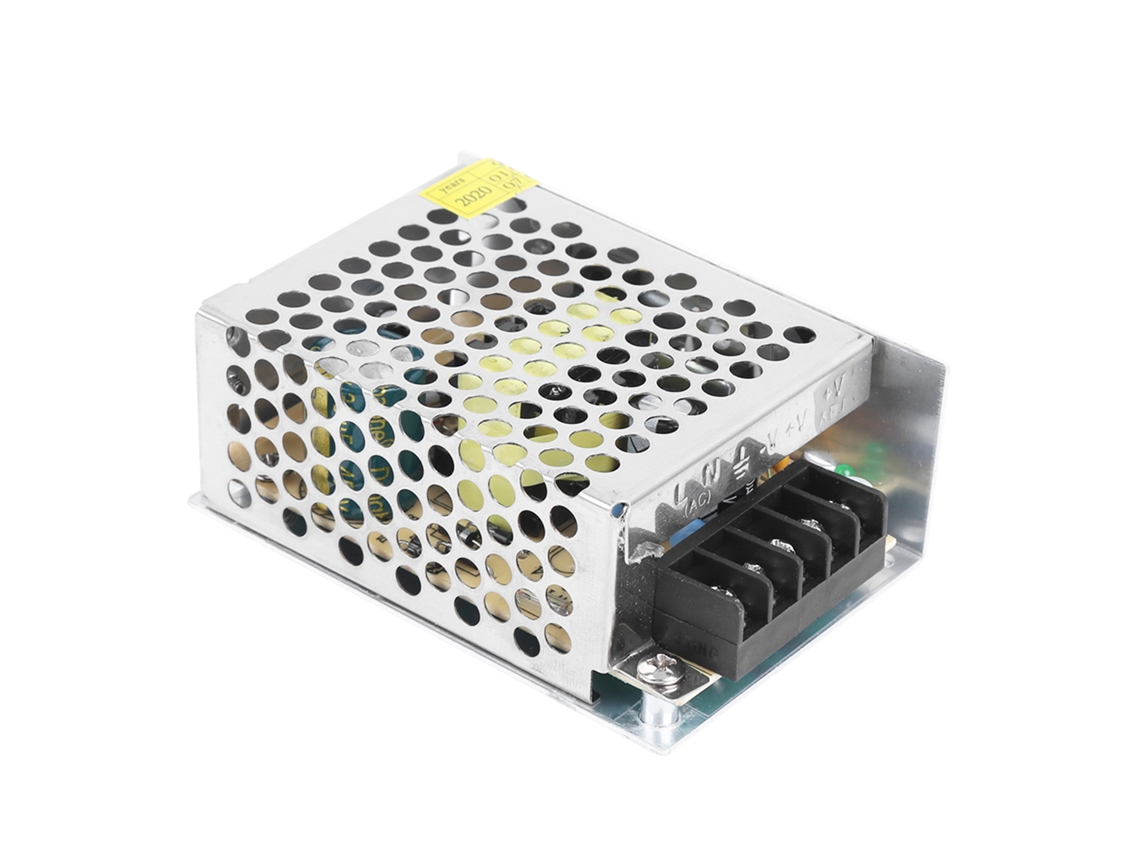 Adaptador de fonte de alimentação comutada de alumínio 24 V DC para display LED e impressora 3D (S 48 24, 24 V 2 A 48 W, CA 100-240 V)