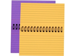 Fichas para caderno espiral, 2 folhas de papel, caderno pequeno