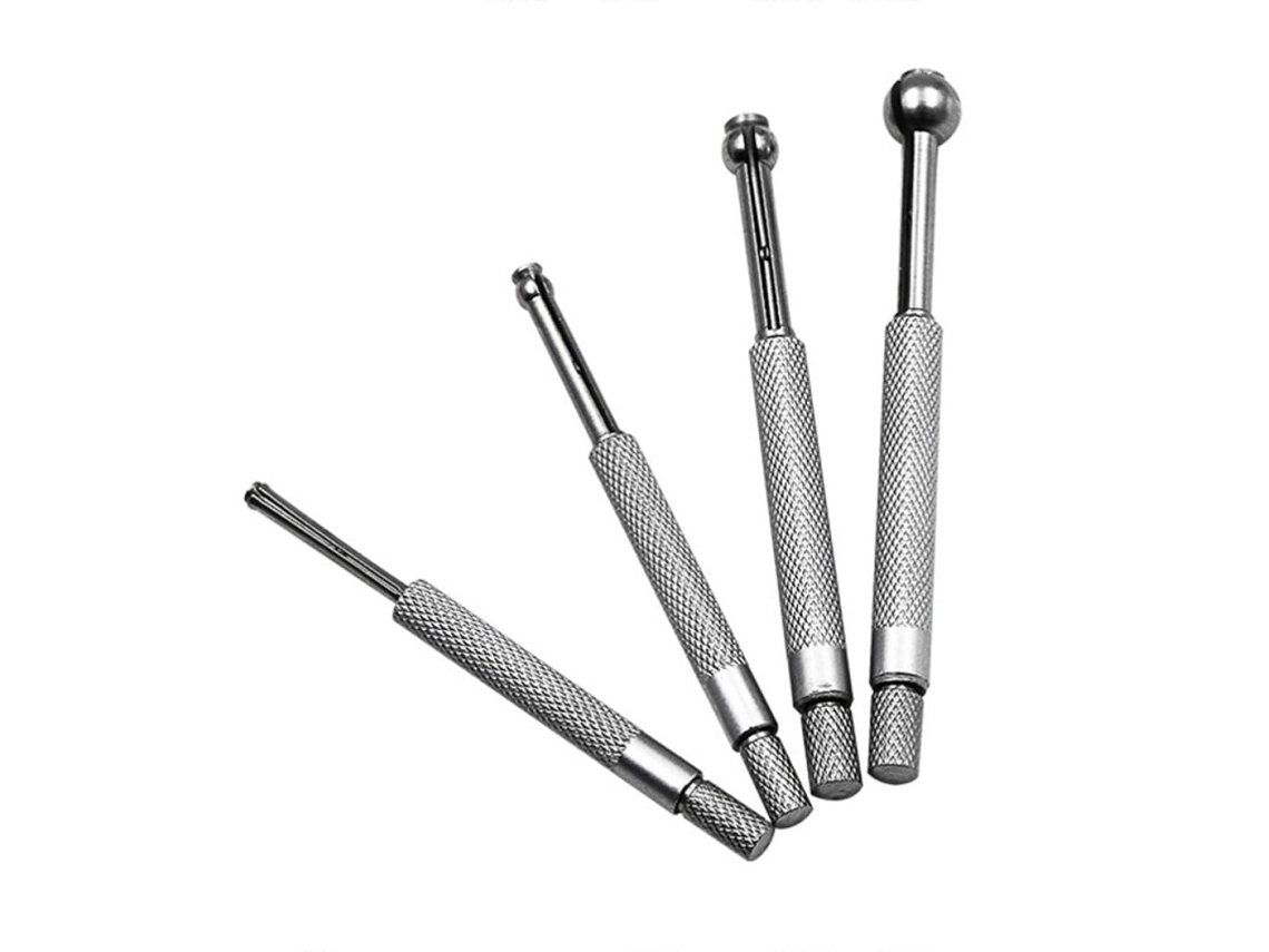 Conjunto De 1 Ferramenta De Aço Com Medidor De Precisão Interno Para Medição Manual Com Faces Esféricas.