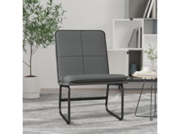 Vidaxl Cadeira Lounge 54x75x76 Cm Couro Artificial Cinzento