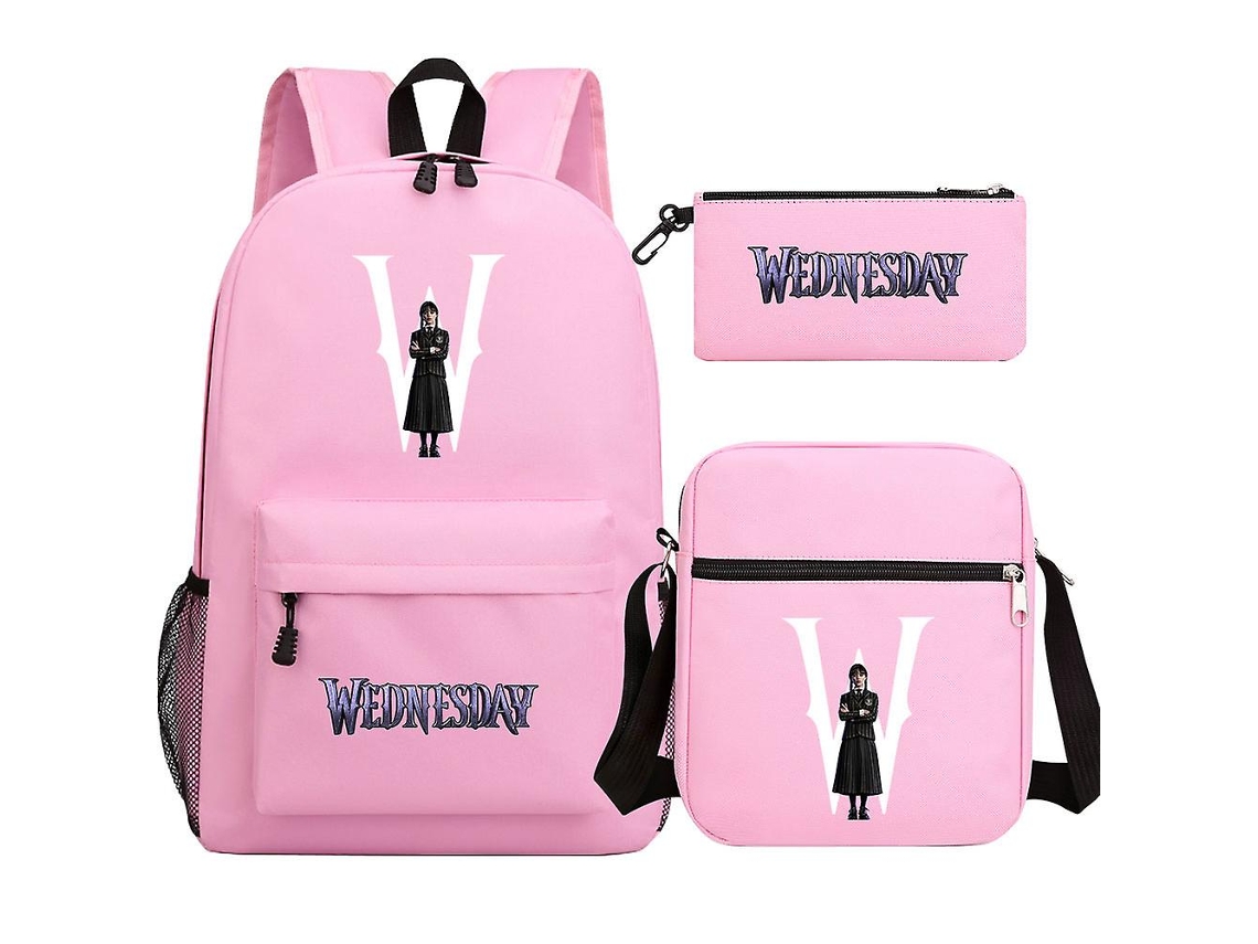 Wednesday Addams Conjunto De 3 Mochilas Para Estudantes Mochila Com Capacidade Mochila Para O Dia A Dia Olysi Shop