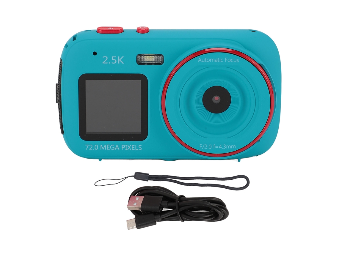 Aetheria câmera Digital 72mp Tela Dual Zoom 16x Mp3 Portátil para Viagens Azul