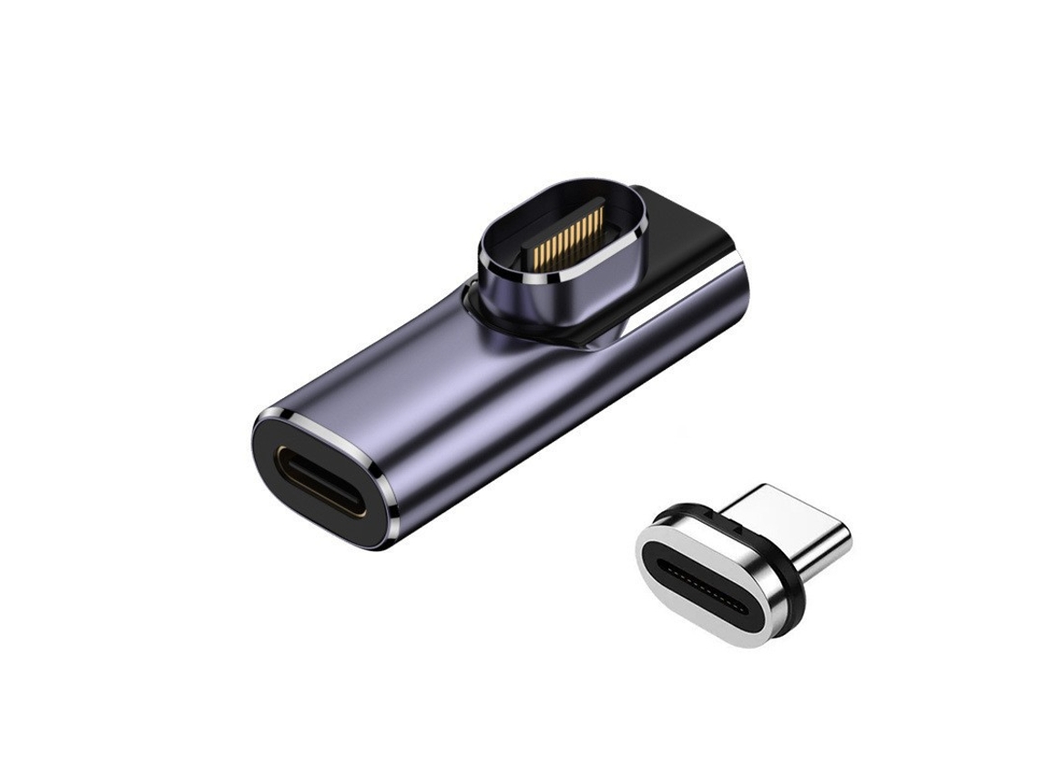 24pin Usb C Magnetic Adapter, 100w Pd 40gbps, 8k Video For Macbook, Ipad, Samsung Galaxy, Steam Deck Cinza Escuro Hexinyigjly