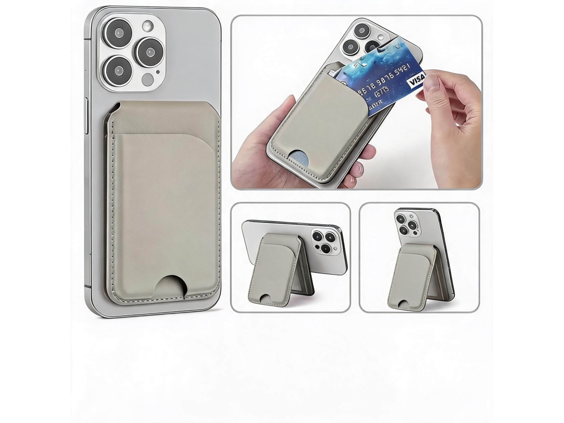 Carteira Magsafe HENTEN HOME para iPhone 17/16/15/14/13/12, verde