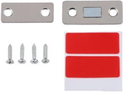 Conjunto De 2 Fechos Magnéticos Para Portas Armários, Guarda Roupas, Gavetas E Gabinetes, Com Ímã Forte E Trava De Metal