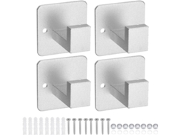 Conjunto 4 Ganchos Aço Inoxidável Banheiro CHABERLU