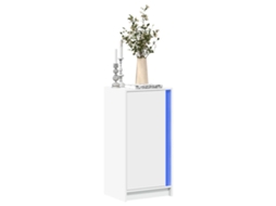 Vidaxl Aparador C/ Luzes Led 42,5x34x85 Cm Derivados De Madeira Branco