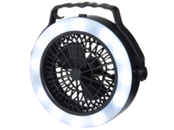 Ventilador Com Lanterna Led Bateria Para Camping