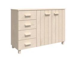 Aparador VIDAXL Marrom Madeira (113x40x80 cm)