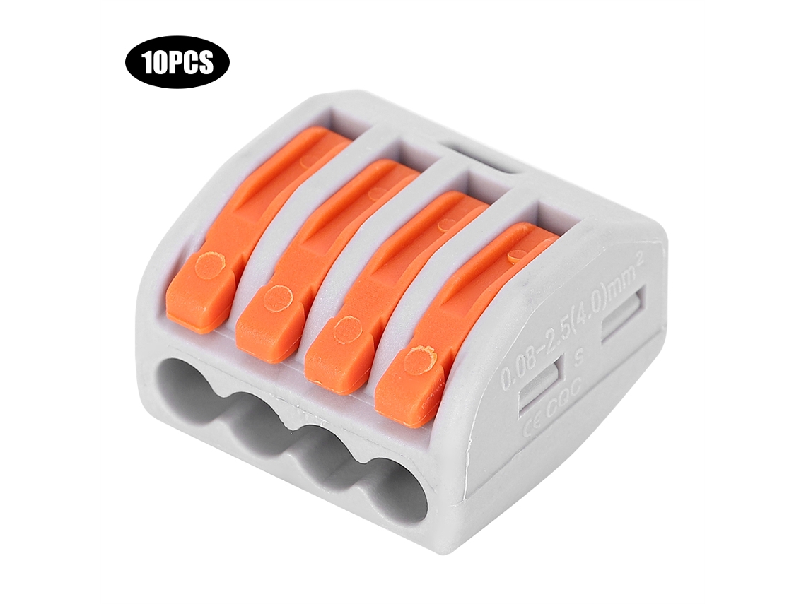 Laxiscreed Pct-214 Bloco De Terminais Para Conectores De Fiação Com Ligação Rápida De Quatro Via
