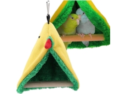 Percha Colgante Plush Para Loros, Hamaca Triangular Cama De Tela Suave Para Jaula De Aves