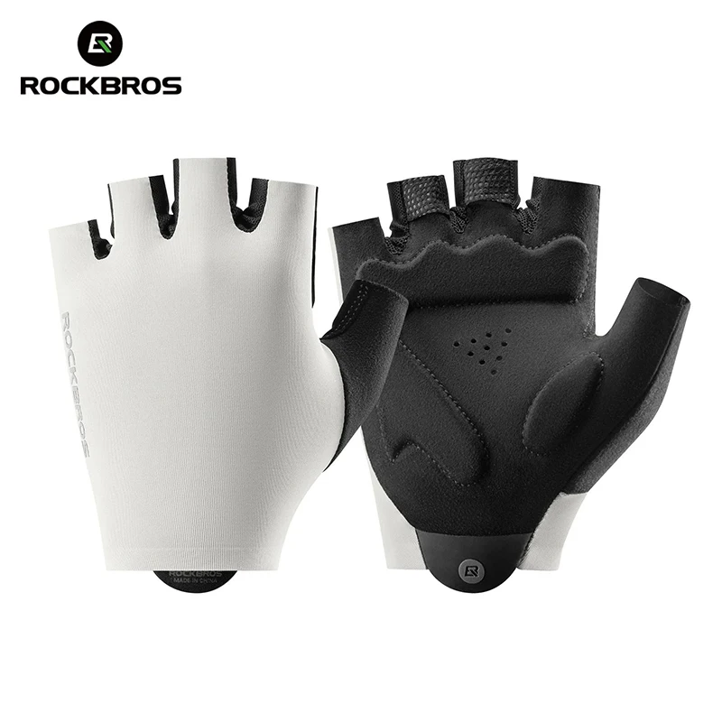 (bege, Tamanho M) Luvas De Ciclismo Respiráveis Com Acolchoamento Em Gel, Acessório Para Bicicleta