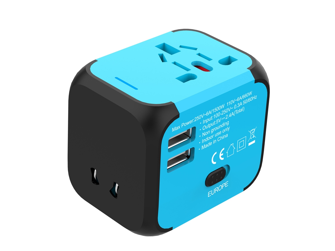 Laxiscreed Adaptador De Carregamento Rápido Com 2 Portas Usb Para Viagem E Carregamento Eficiente