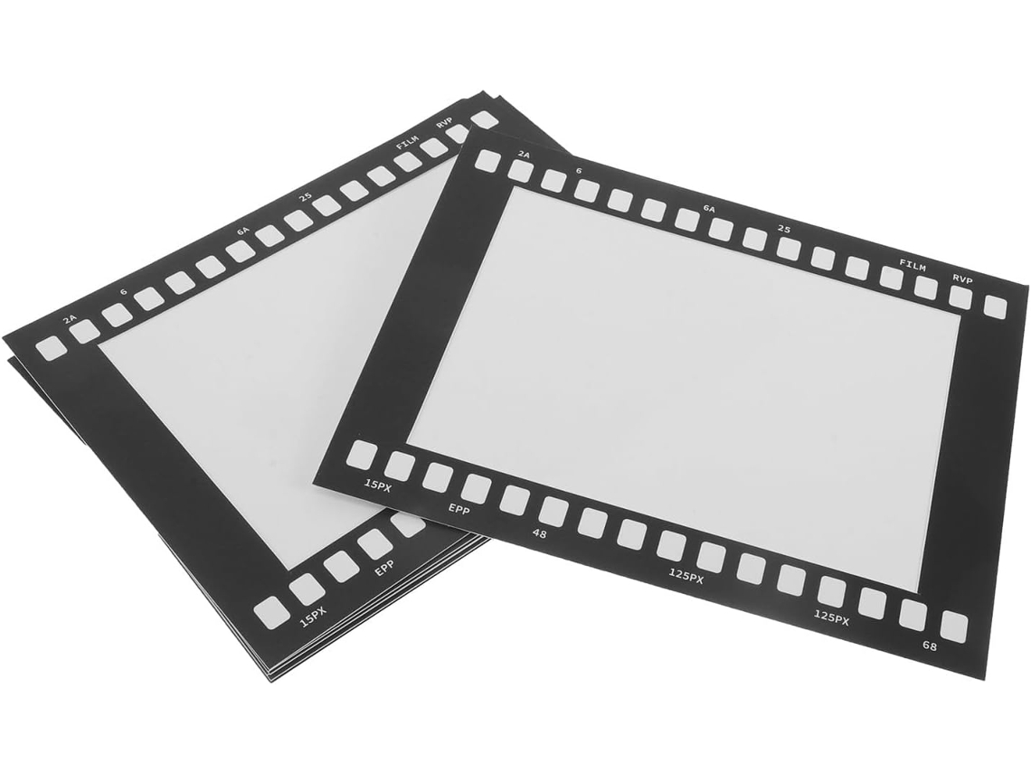 Molduras Colagem Papel Preto Tamanhos Polegada Estilo Vintage Artístico 7 10 Peças Exibição Fotográfica Retrô GOKOCO