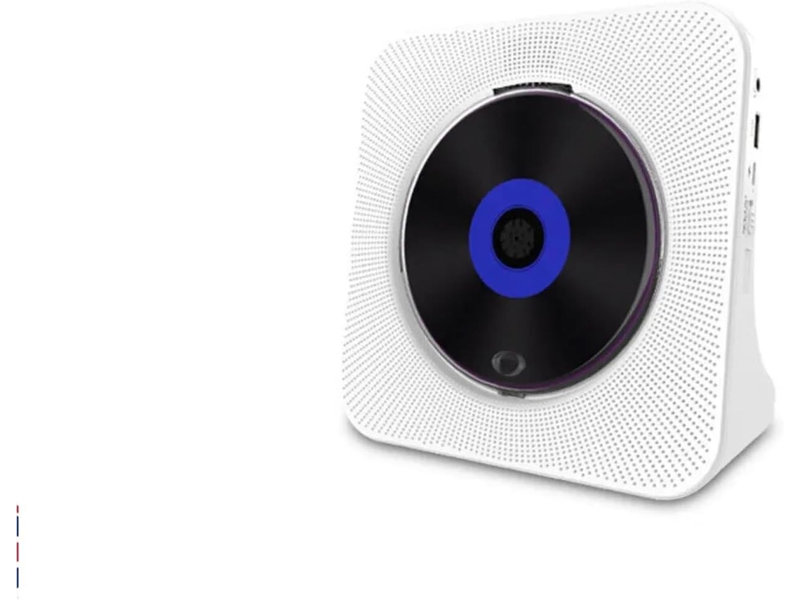 Leitor De Cd Portátil E Recarregável Com Bluetooth Para Carro.