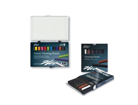 Caixa de Pastel Desenho Gallery Artist 12 Cores Sortidas