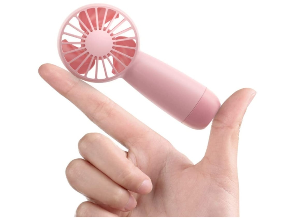 Mini Ventoinha de Bolso Portátil ENZON 3000Mah 5-10 Horas Rosa