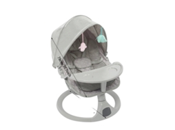 Balanço Elétrico Para Bebês, Acalmamento Automatizado, Ângulos De Balanço Ajustáveis, Cinza