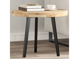 Vidaxl Tampo De Mesa Redondo Ø50x4 Cm Madeira De Acácia Maciça