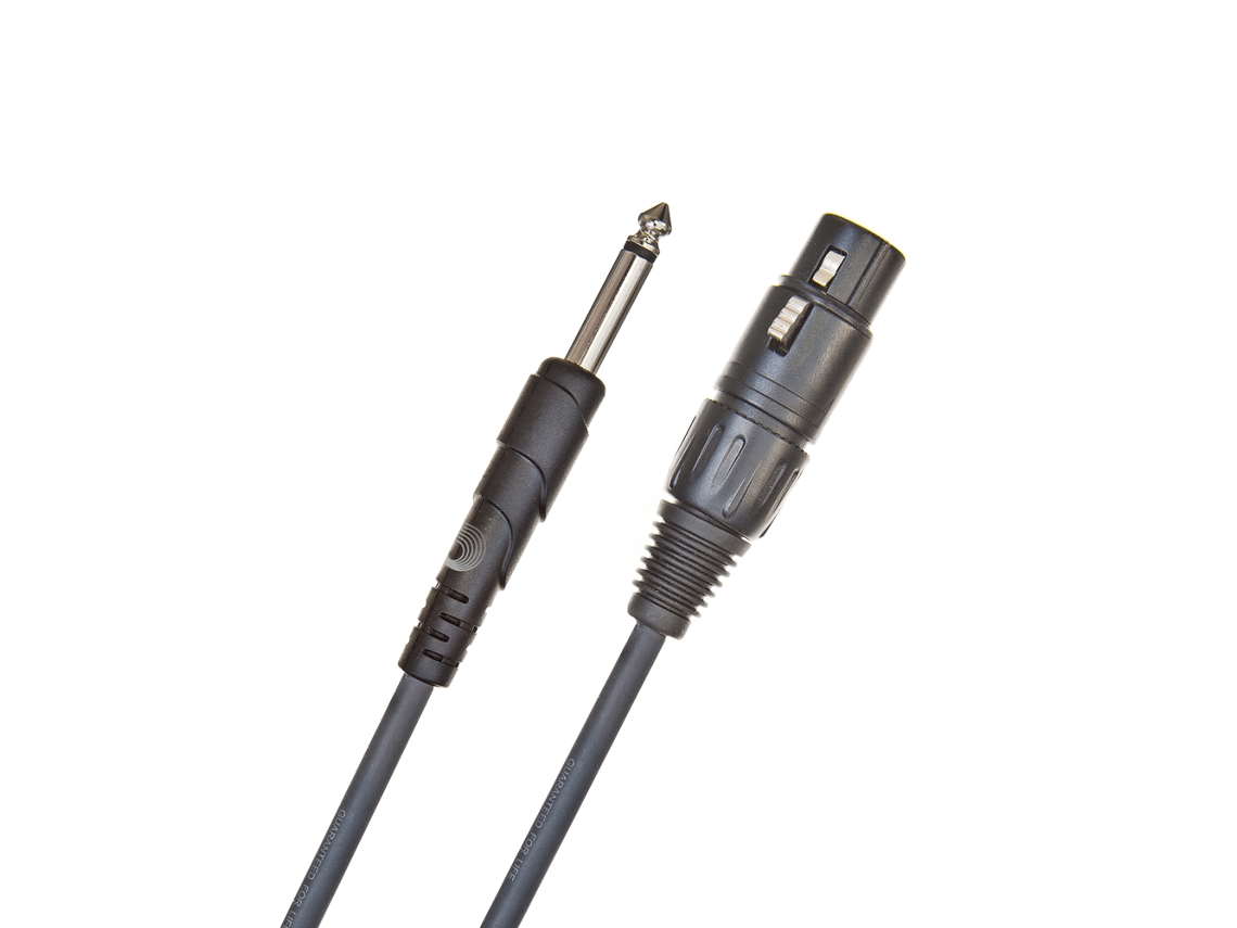 Cabo Microfone 7,5m Pw Cgmic 25 Xlr/jack Ts DADDARIO
