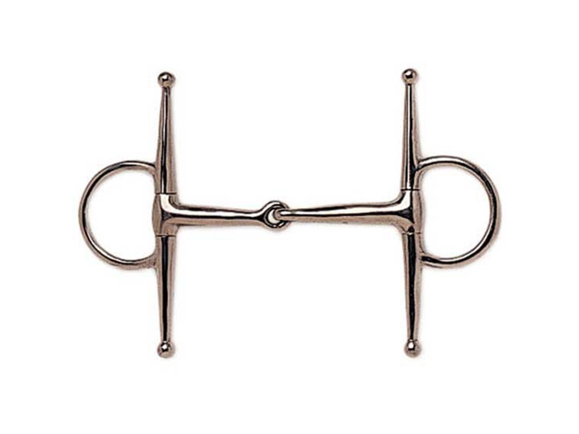 Snaffle de Bochecha Cheia Fina Prateado 10.5 Cmsefton