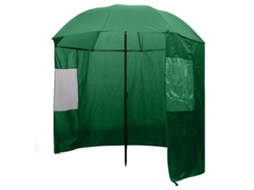 Vidaxl Guarda-chuva Pesca, Verde, 240x210 Cm