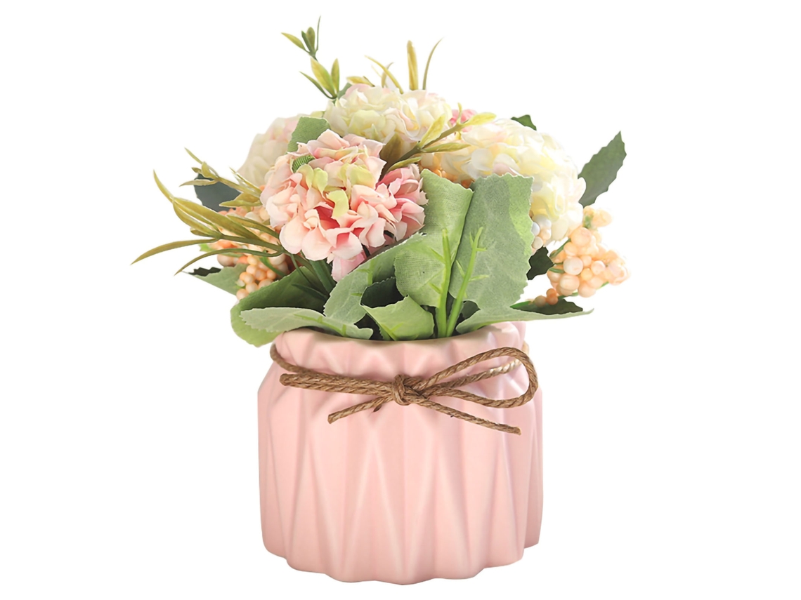 Arranjo De Flores Artificiais Laxiscreed Para Mesa Em Tom Rosa Para Decoração Duradoura