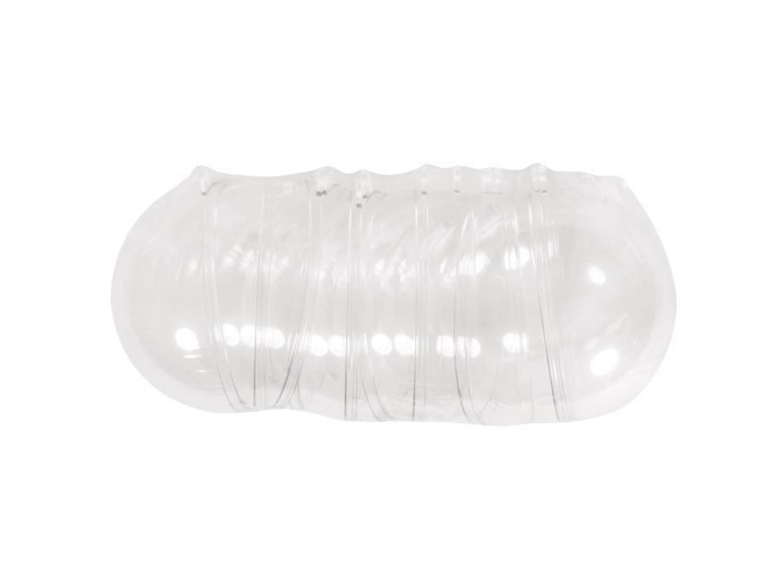 Bola de plástico, 2 peças, 8cm ø, cristal, Kit 6 peças