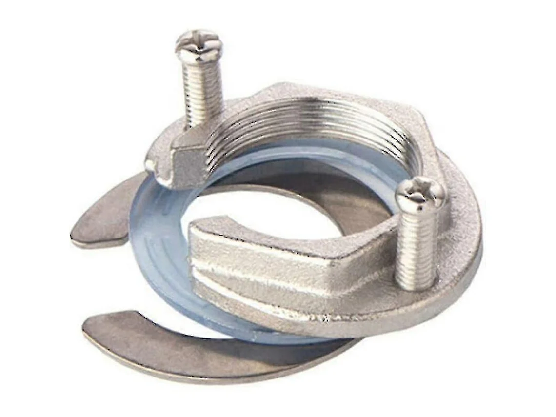 Porca De Retenção Torneira Cozinha Aço Inoxidável, Junta Aberta Furo Único 32 Mm Com Vedação Borracha Para Fixação Segura
