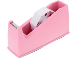 Dispensador De Fita Adesiva Rosa Sherchpry Em Abs, Portátil Para Mesa, Sem Rebarbas, Ideal Para Decoração Escolar