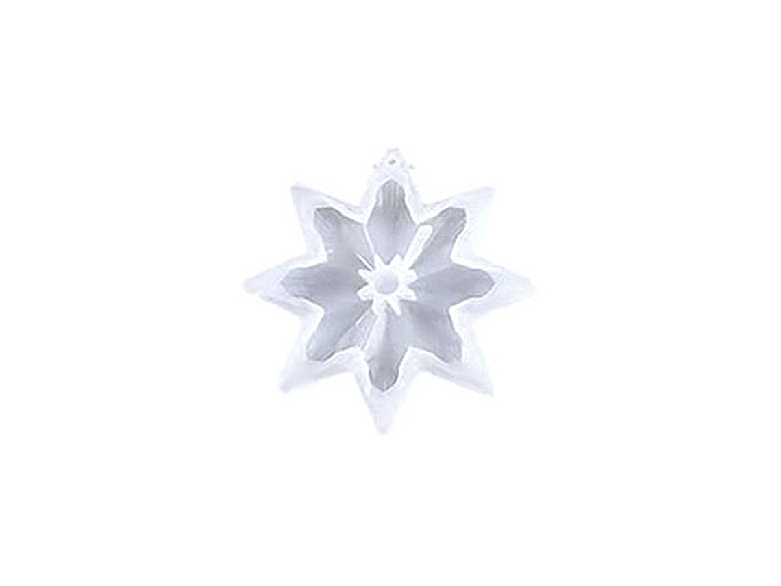 Laxiscreed Mold Para Pingente De Floco De Neve Em Resina Epóxi Diy Crystal Style
