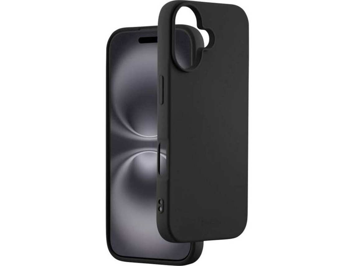 Capa - Hama - Apple Iphone 17 - Preta - Macia - Superfície Antiaderente Preta
