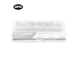 Kit De 30 Brocas De Esmerilado Diamante 150 Grit Con Formas Variadas Para Amoladora Eléctrica Y Grabado De Jade