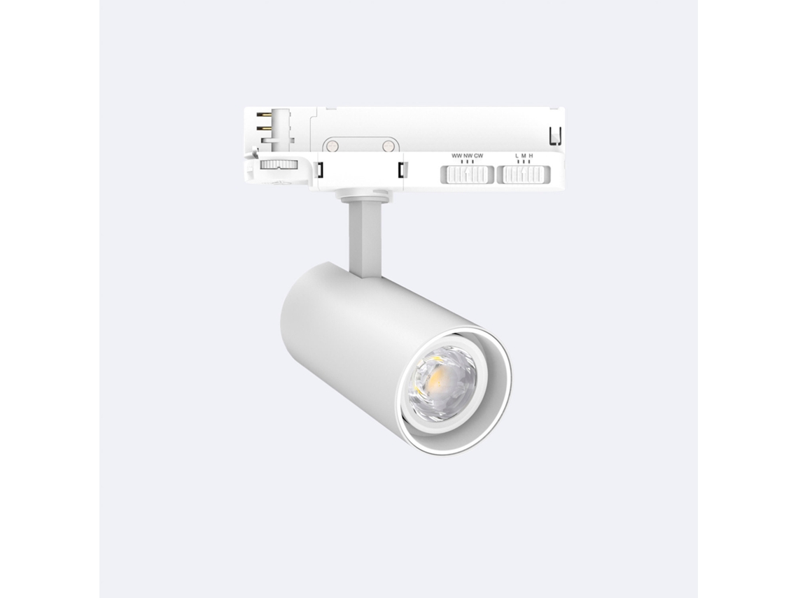 Foco Carril Led Trifásico 20W Fasano no Flicker Regulável Branco