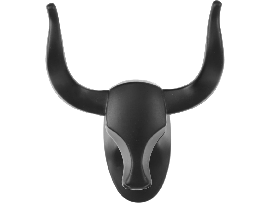 Gancho De Parede Preto, Robusto, Em Estilo Retrô, Com Design Cabeça