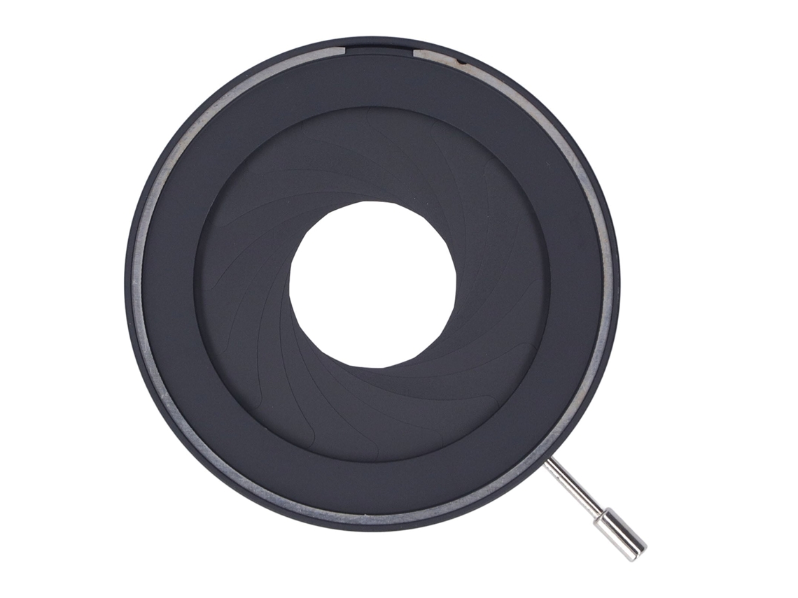 2026 diafragma de Íris Ajustável para Microscópio, Adaptador de Abertura 2‑50mm, Lente Óptica Ajustável