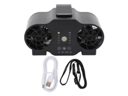 Ventilador Clip Cintura 4 Velocidades 20000mah Usb Recarregável