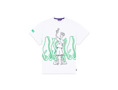 T-Shirt de Homem OCTOPUS Algodão Branco (M)