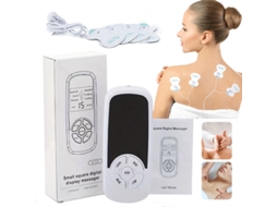 Massageador Corporal Digital Multifuncional com Estimulador Eletromuscular de Pulso MDUG