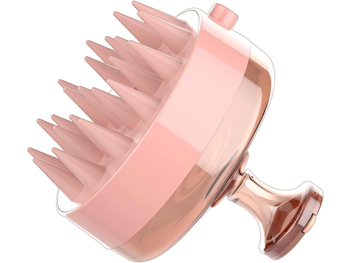 Massageador De Shampoo, Escova Silicone Com Função Massagem E