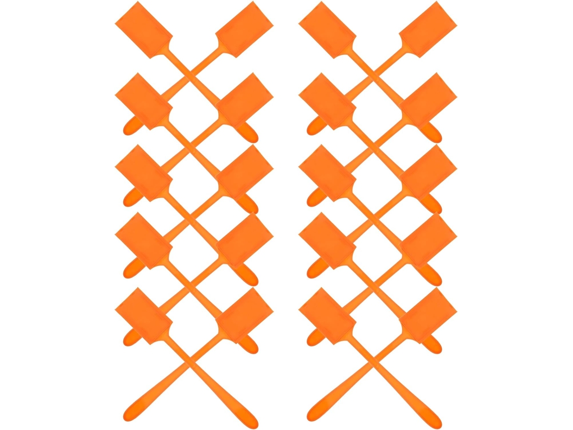Conjunto De 20 Bastões Para Mapas De Carro, Plástico Laranja.