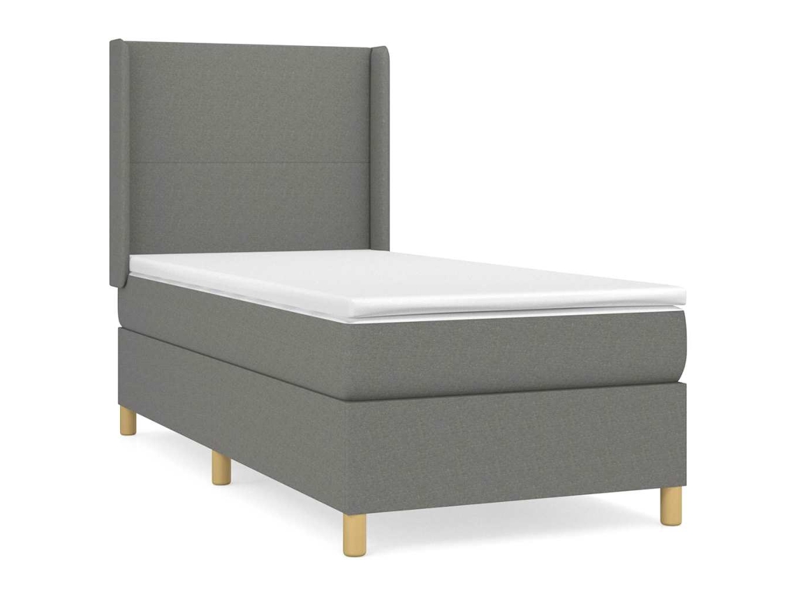 Box Spring Bed, Box Spring Beds Vidaxl Cinzeto Tecido (90 X 200 Cm)