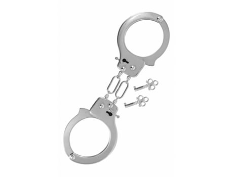Conjunto de Amarras e Algemas FETISH TENTATION Prateado