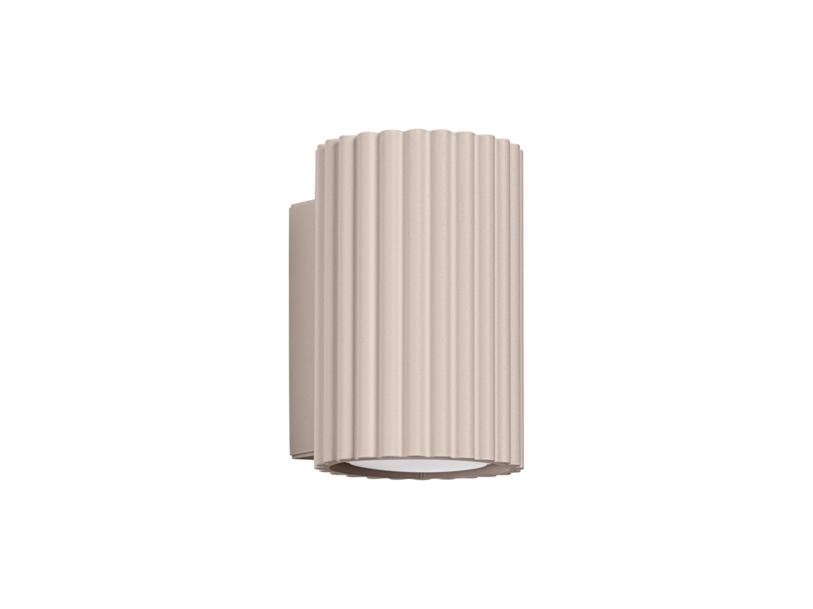 Candeeiro De Parede Karbon De Alumínio Cinza Claro 10x6.5x8.5cm Sollux Lighting