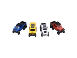 Carros Off Road De 6 Rodas Com Puxar Para Trás Em Liga 1:50 Para Crianças Com 4 Modelos