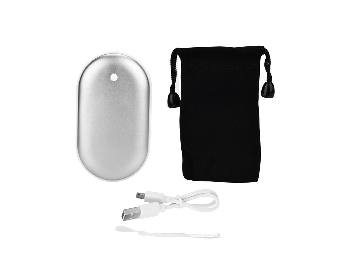 Laxiscreed Aquecedor De Mãos Usb Com Função Power Bank, Design Seguro E Portátil